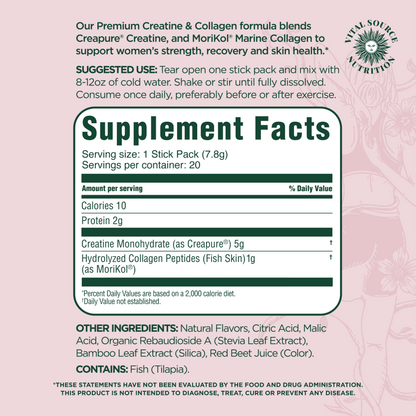 FleXi™ Creatine & Collagen Stick Packs RECOVER | REBUILD | RADIATE